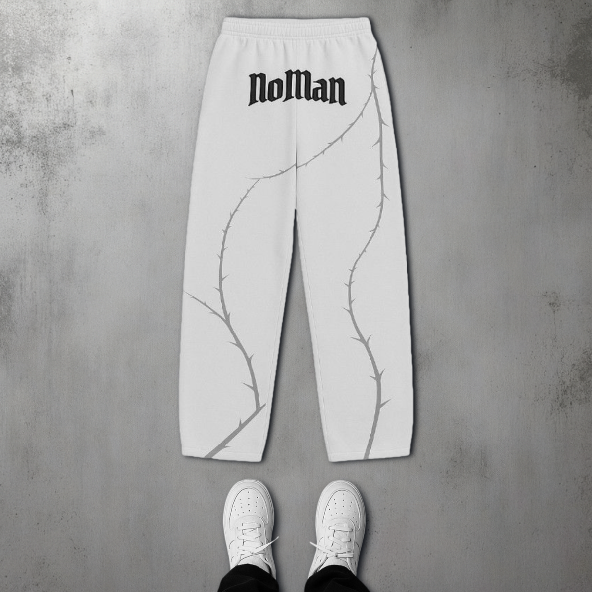 NOMAN Thorn Baggy uncuffed Sweatpant - Gray