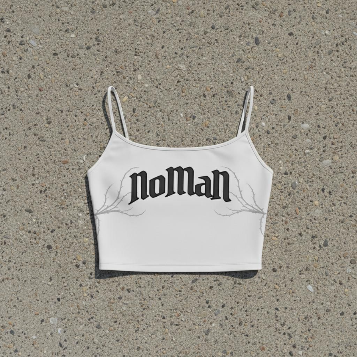 NOMAN Thorn Crop Top - Gray