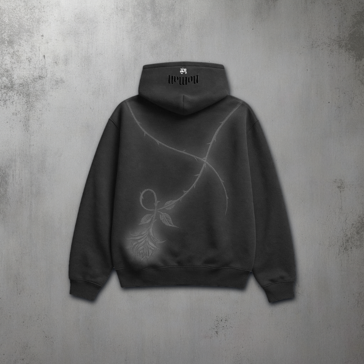 Thorn Baggy Pullover Hoodie - Dark Gray