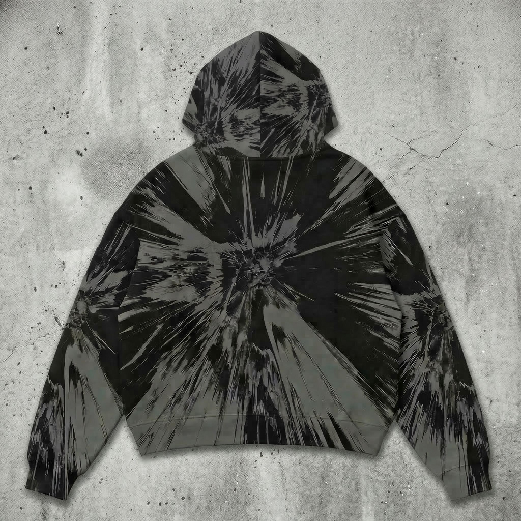 NOMAN ASTRO - Washed Black Hoodie - No Man Left