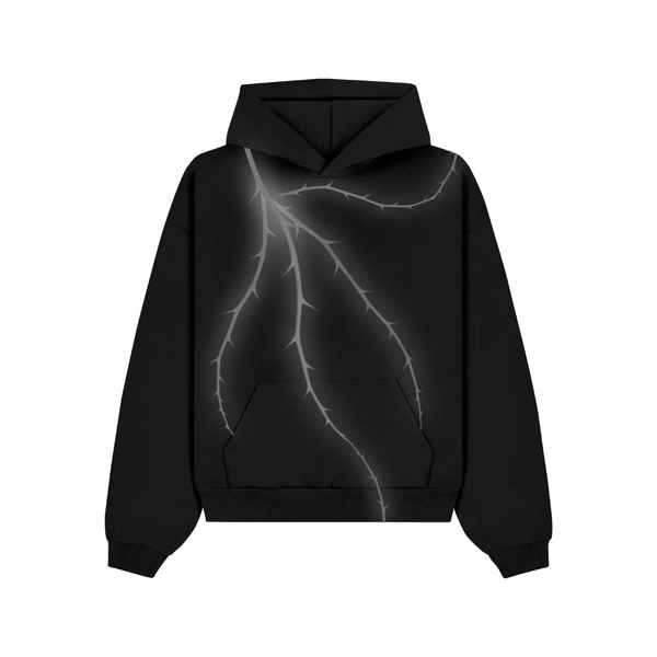 Thorn Baggy Pullover Hoodie - Black - No Man Left