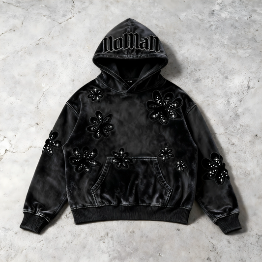 NOMAN BLOSSOM - Baggy Pullover Hoodie