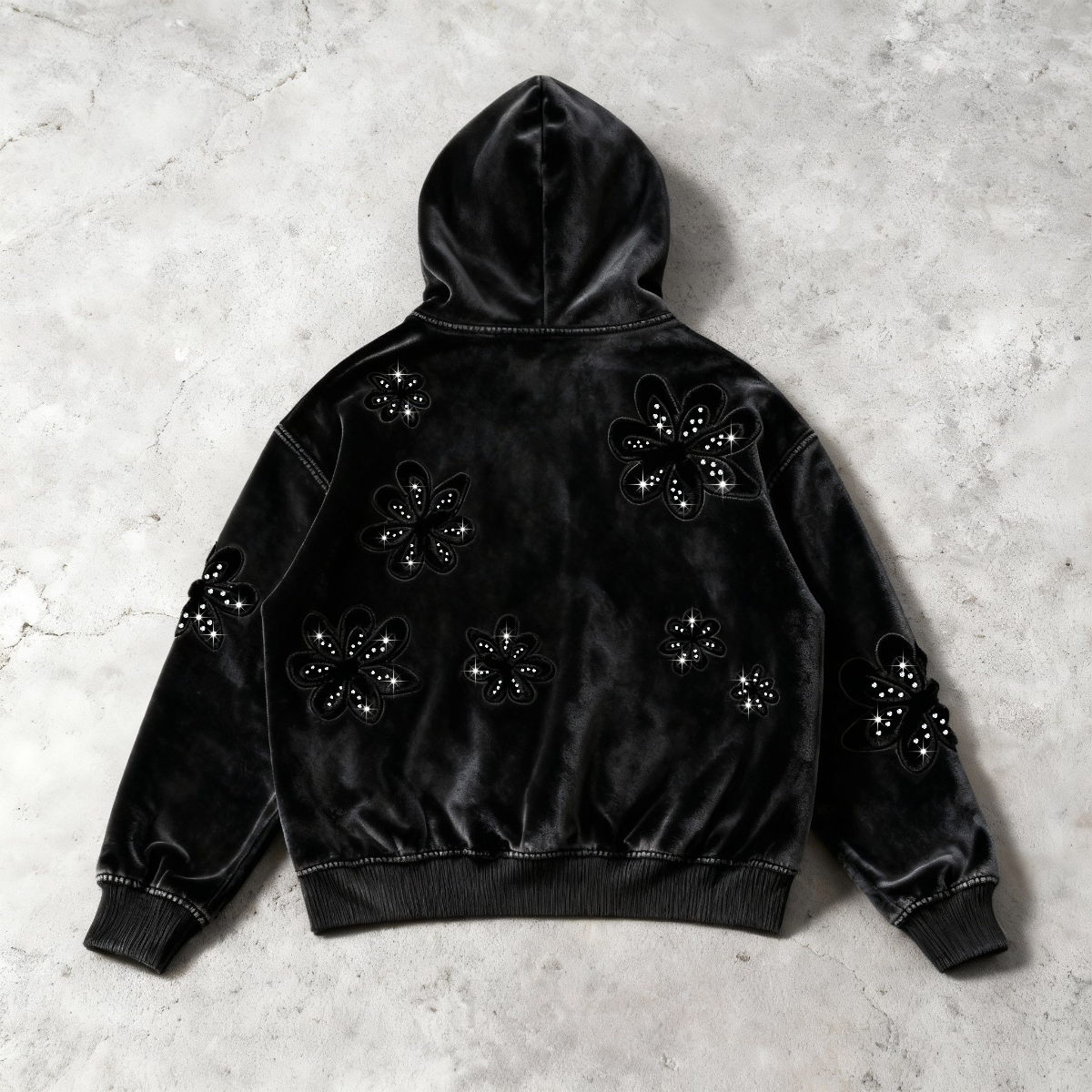 NOMAN BLOSSOM - Baggy Pullover Hoodie
