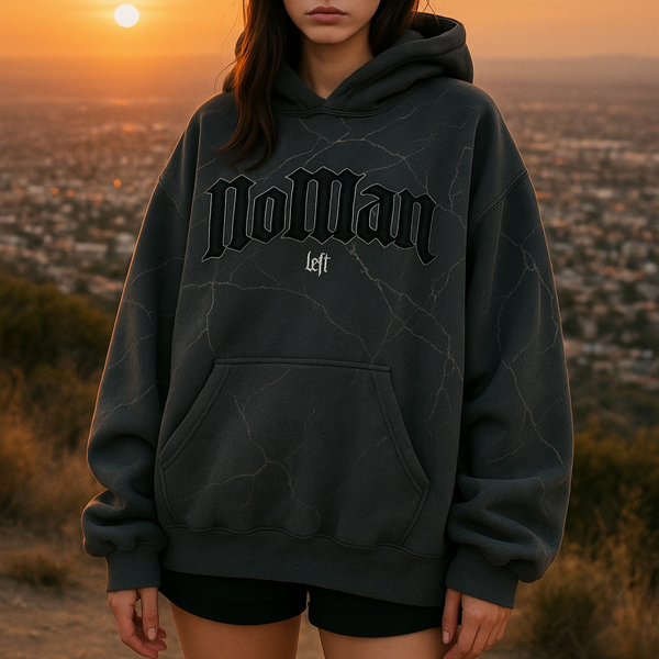 NOMAN Thorn Baggy Pullover Hoodie - Dark Gray - No Man Left