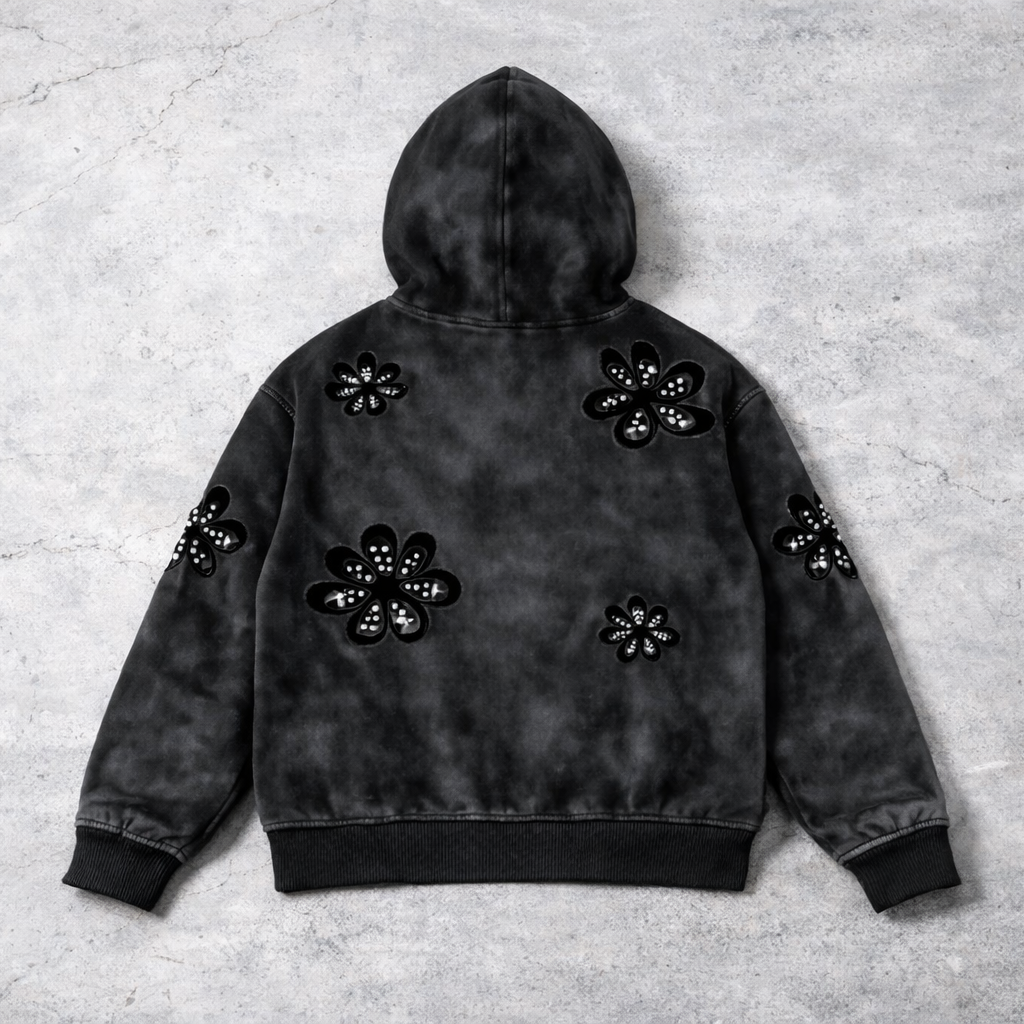 NOMAN BLOSSOM - Baggy Pullover Hoodie - No Man Left