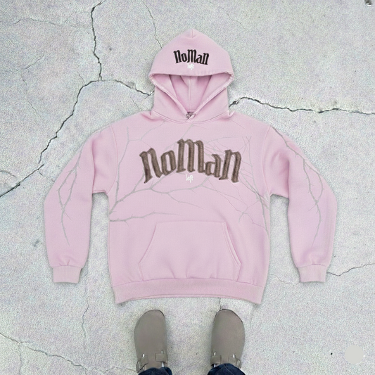 NOMAN Thorn - Pink Baggy Hoodie