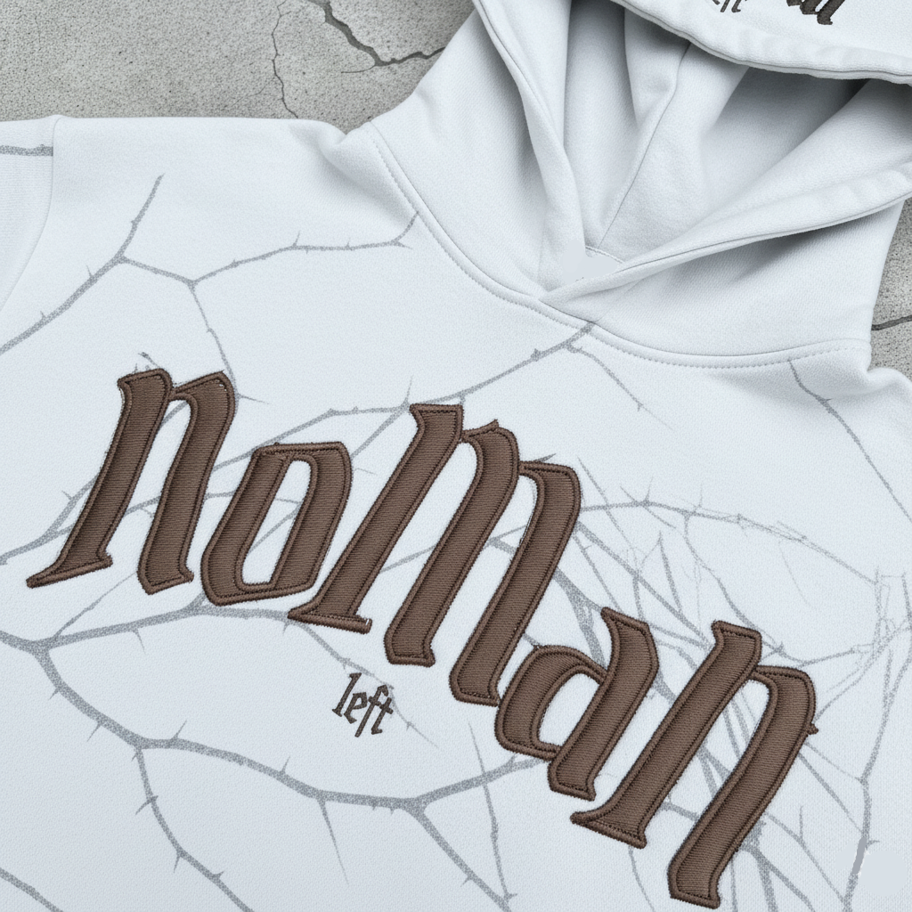 NOMAN Thorn - Gray Baggy Hoodie