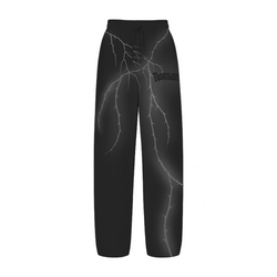 Thorn Baggy uncuffed Sweatpant - Black - No Man Left