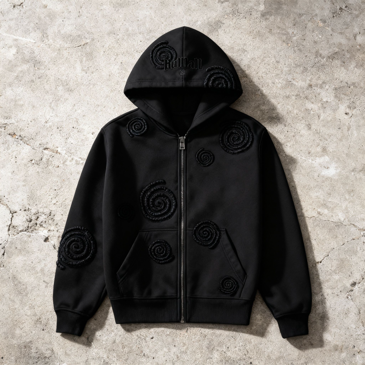 NOMAN SPIRAL - Full Zip Hoodie