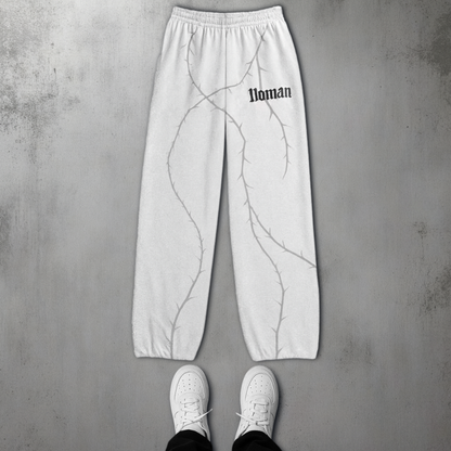 NOMAN Thorn Baggy uncuffed Sweatpant - Gray