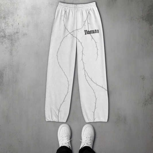 NOMAN Thorn Baggy uncuffed Sweatpant - Gray