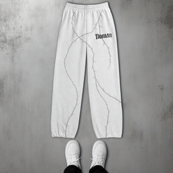 NOMAN Thorn Baggy uncuffed Sweatpant - Gray