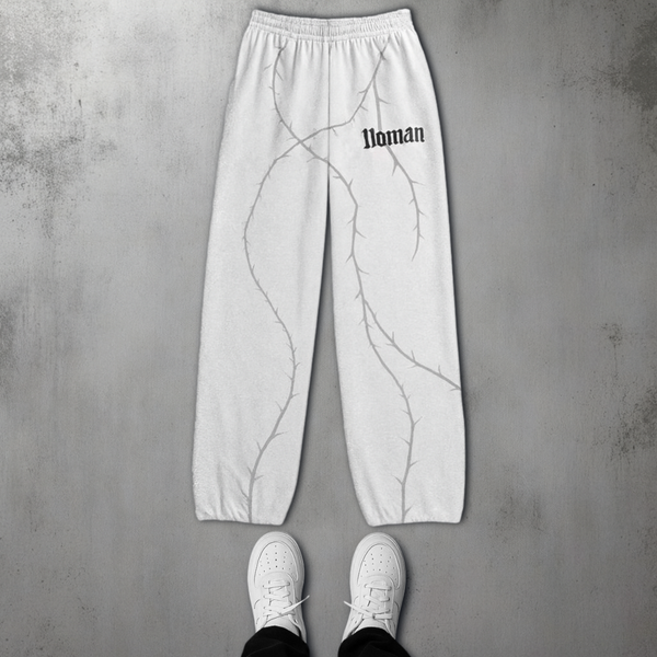 NOMAN Thorn Baggy uncuffed Sweatpant - Gray