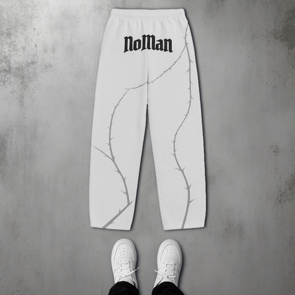NOMAN Thorn Baggy uncuffed Sweatpant - Gray