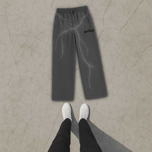 Thorn Baggy uncuffed Sweatpant - Dark Gray - No Man Left