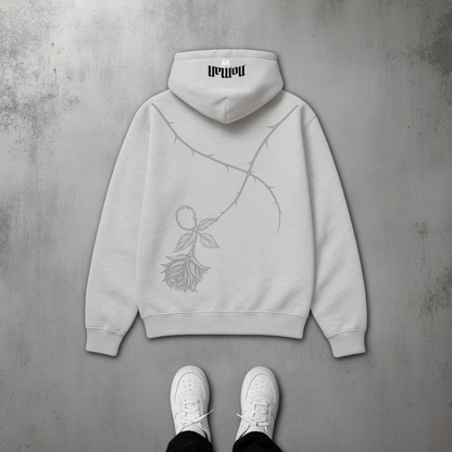 NOMAN Thorn Baggy Pullover Hoodie - Gray - No Man Left
