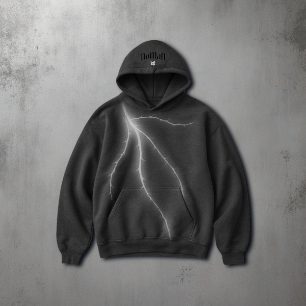 Thorn Baggy Pullover Hoodie - Dark Gray