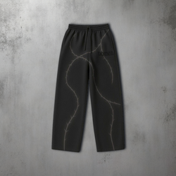 NOMAN Thorn Baggy uncuffed Sweatpant - Black