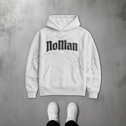 NOMAN Thorn Baggy Pullover Hoodie - Gray - No Man Left