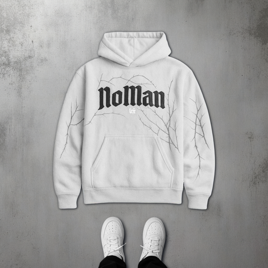NOMAN Thorn Baggy Pullover Hoodie - Gray - No Man Left