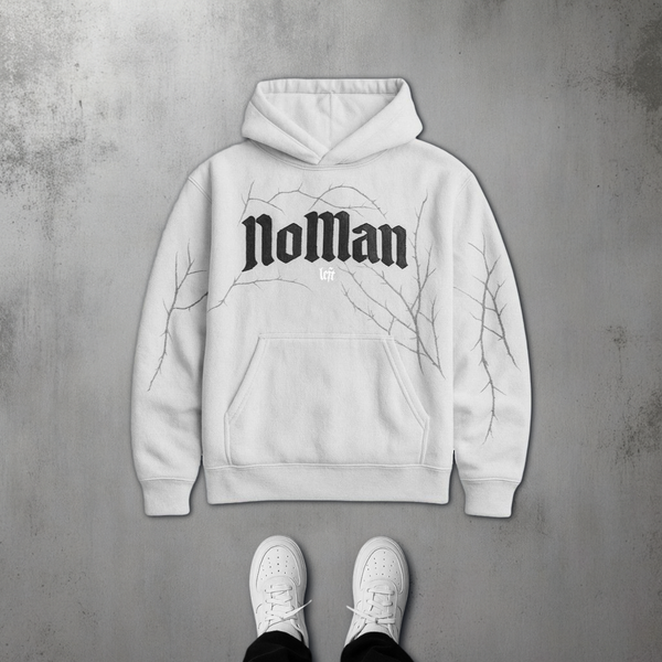 NOMAN Thorn Baggy Pullover Hoodie - Gray - No Man Left