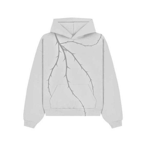 Thorn Baggy Pullover Hoodie - Gray - No Man Left