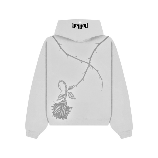 Thorn Baggy Pullover Hoodie - Gray - No Man Left