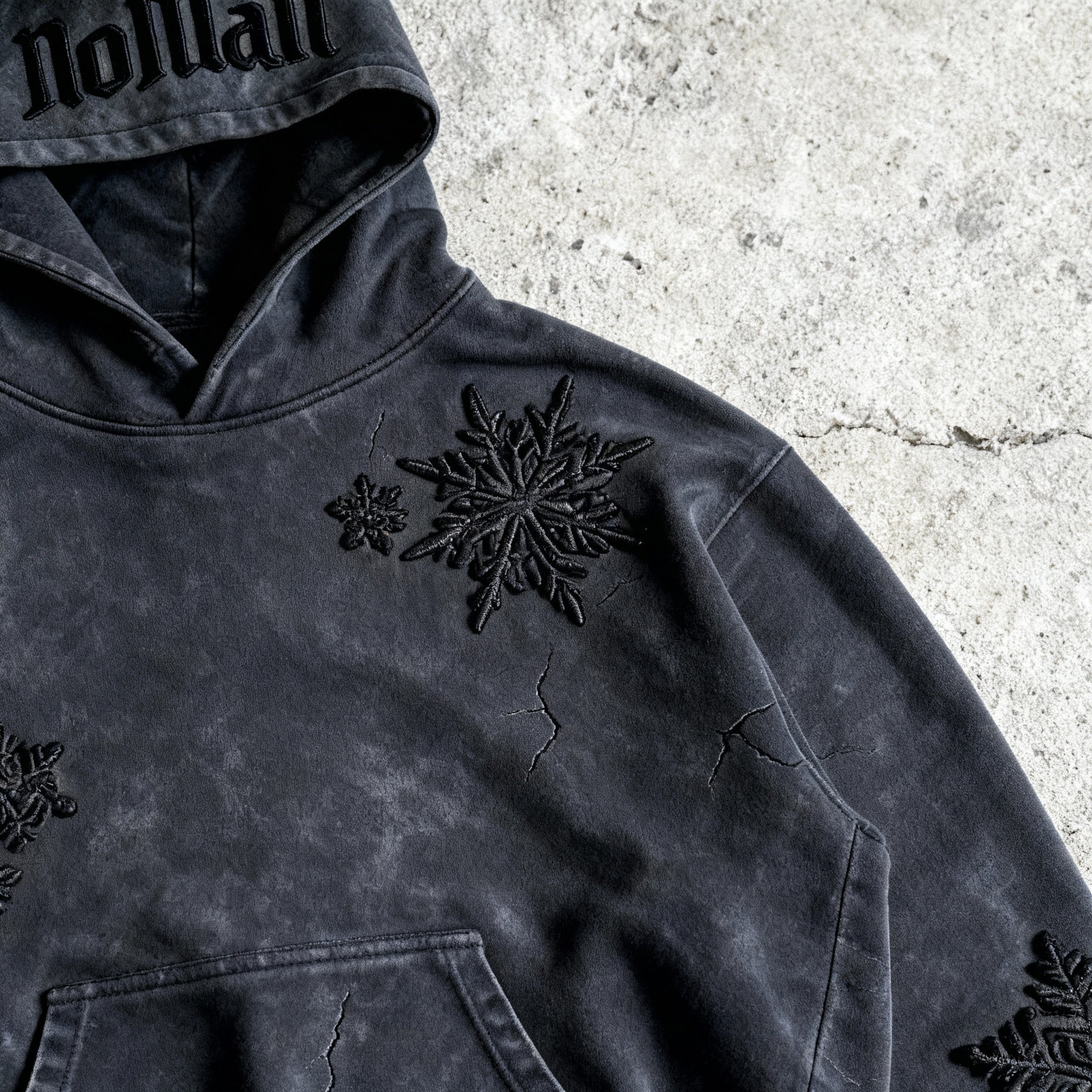 NOMAN FROST - Baggy Washed Hoodie