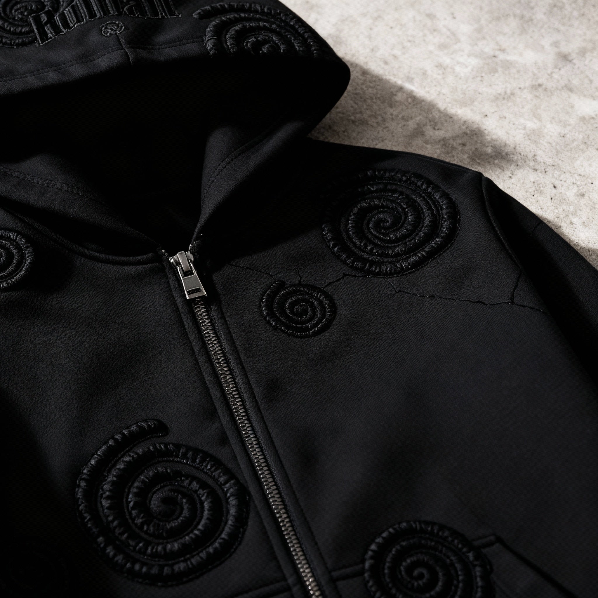 NOMAN SPIRAL - Full Zip Hoodie