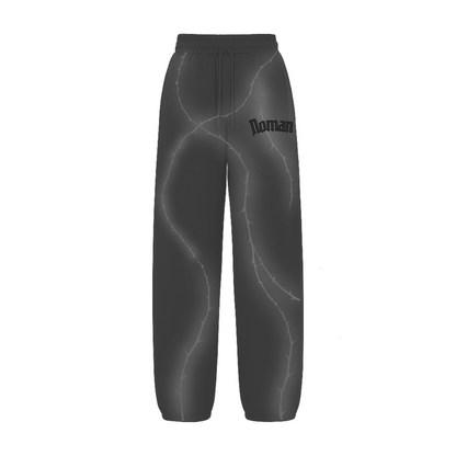 NOMAN Thorn Baggy uncuffed Sweatpant - Dark Gray - No Man Left