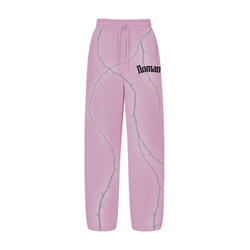 NOMAN Thorn Baggy uncuffed Sweatpant - Pink - No Man Left